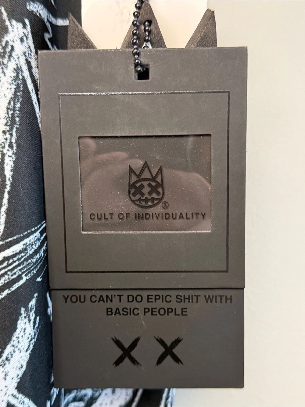 Cult of Individuality Graphic Board Shorts NWT Black White Size L
